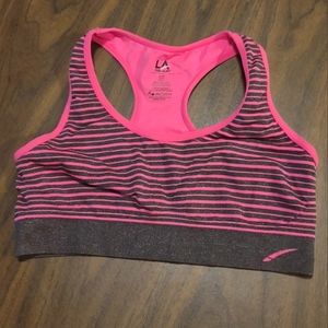 Pink/Grey Sports Bra